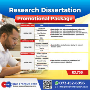 Research Dissertation - "BLUE" FRIDAY Promotional Package (26th November)