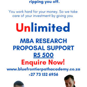 Unlimited MBA Research Proposal coaching sessions